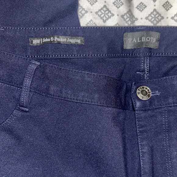 Talbots SoHo 5 Pocket Navy Jeggings - 18W - Picture 3 of 4